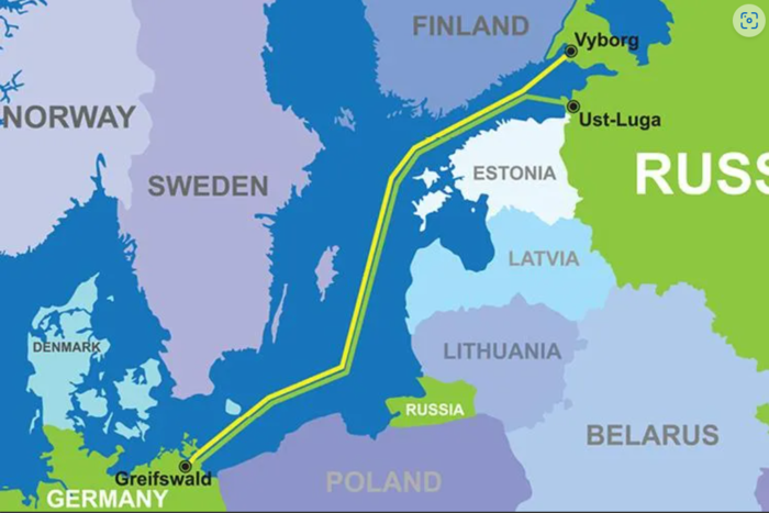 러시아 근처 발트해 해저에서 시작해 독일로 직접 이어지는 노르트스트림 수송관