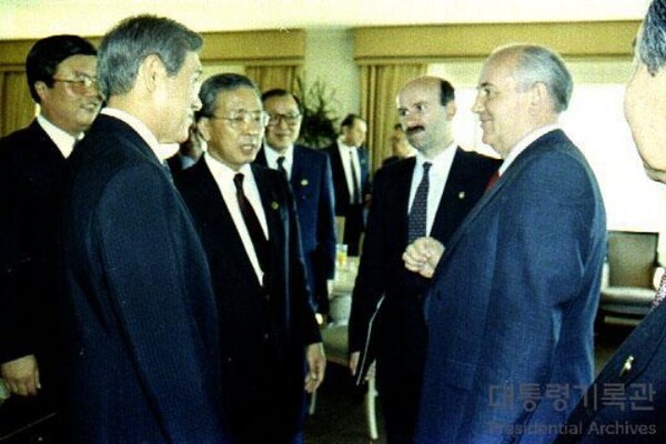 1990년 노태우-고르바초프 정상회담. [출처: 대통령기록관]