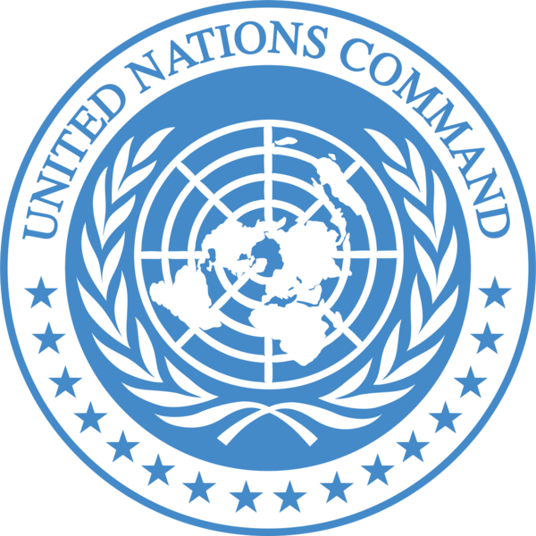 유엔사 표식. 유엔기를 변형해 만들었고 16개의 별은 16개국 참전을 의미한다. [출처: 유엔사]