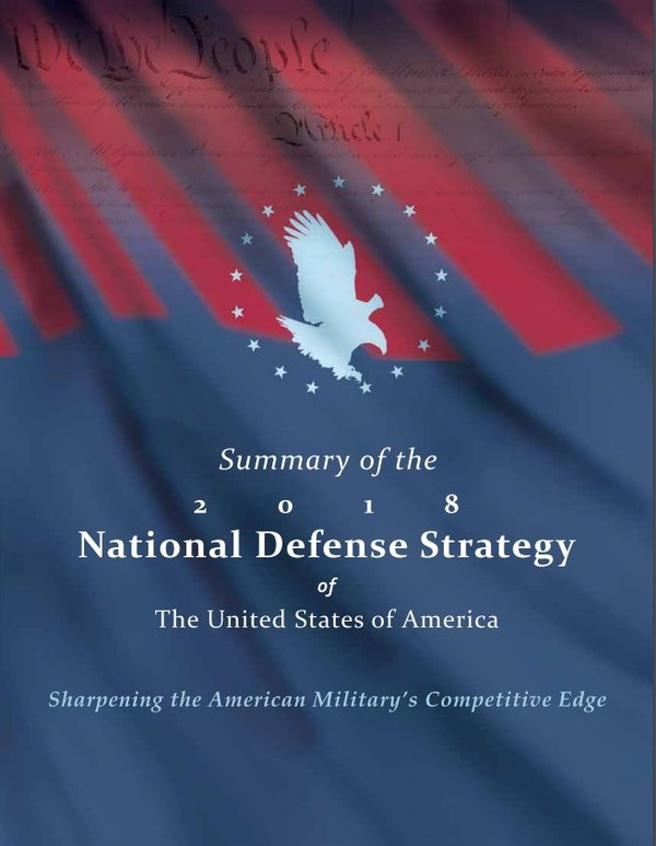 ▲ 2018년 국방전략 요약본 표지. © 미 국방부
